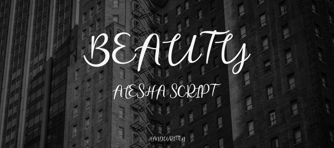 Beauty Alesha Script Font