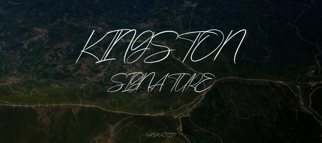 Kingston Signature Font