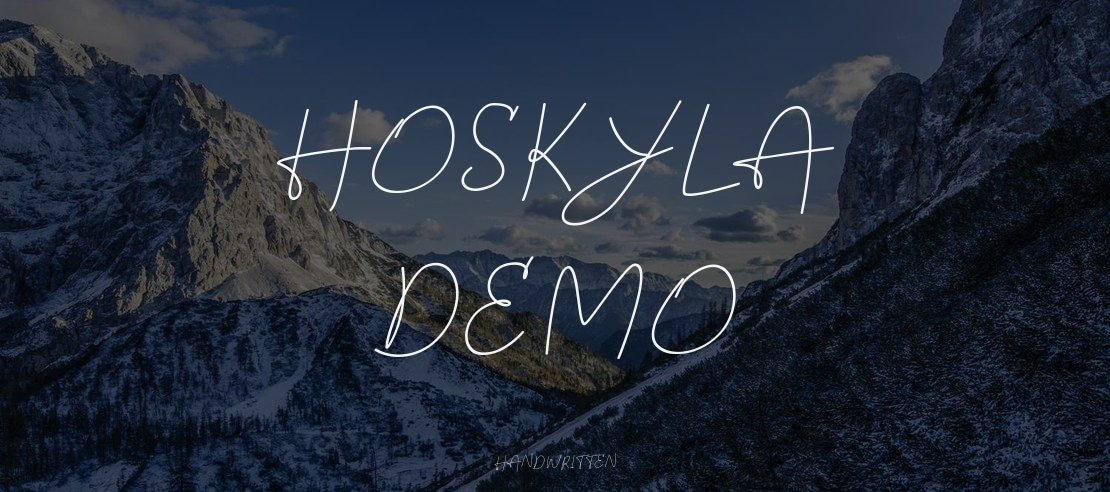 Hoskyla DEMO Font