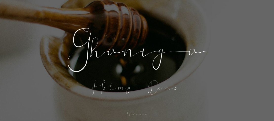 Ghaniya Holmy Demo Font