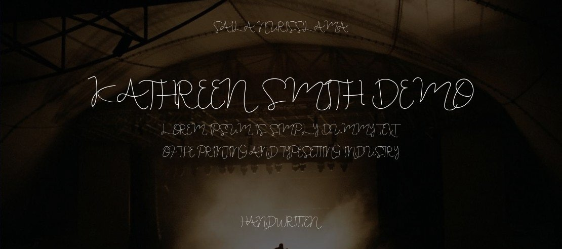 Kathreen Smith Demo Font