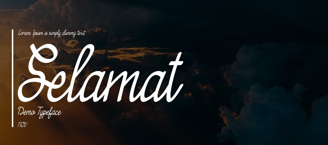 Selamat Demo Font