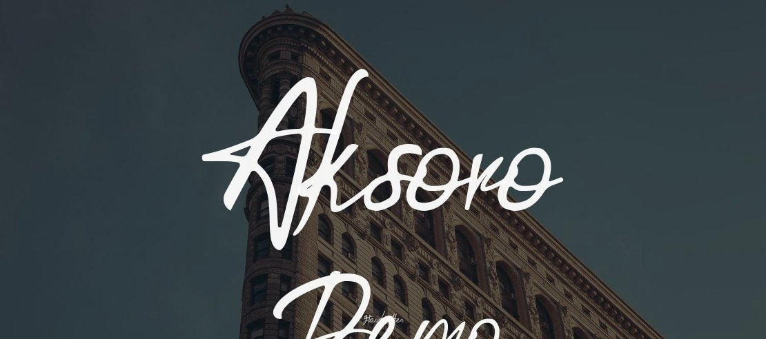 Aksoro Demo Font