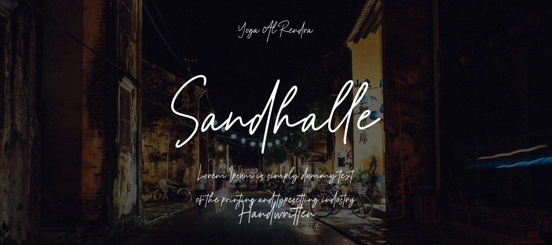 Sandhalle Font