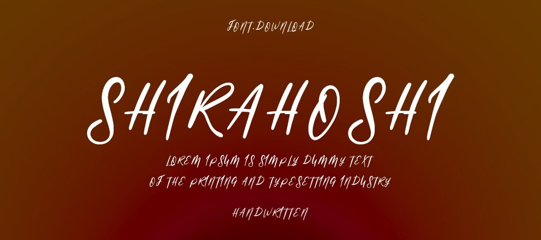 Shirahoshi Font