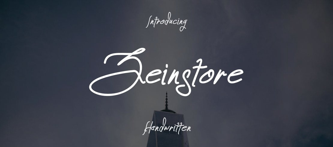 Zeinstore Font