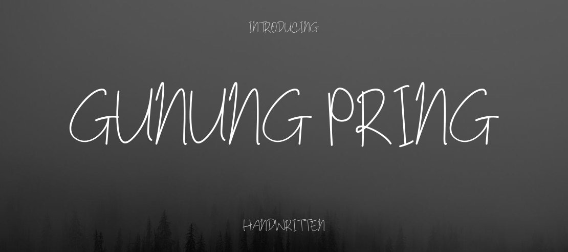 Gunung Pring Font