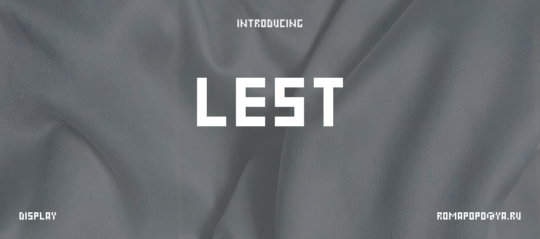 Lest Font