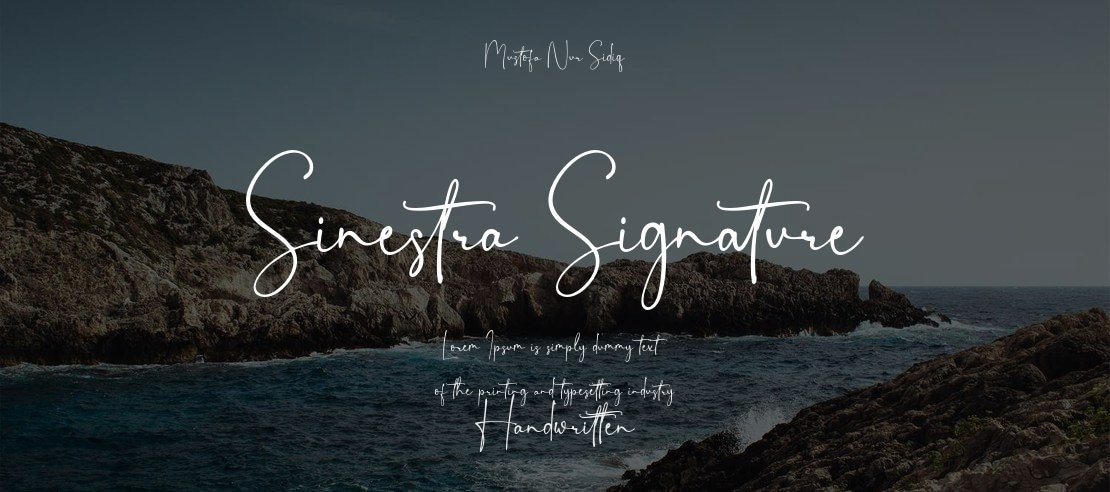 Sinestra Signature Font