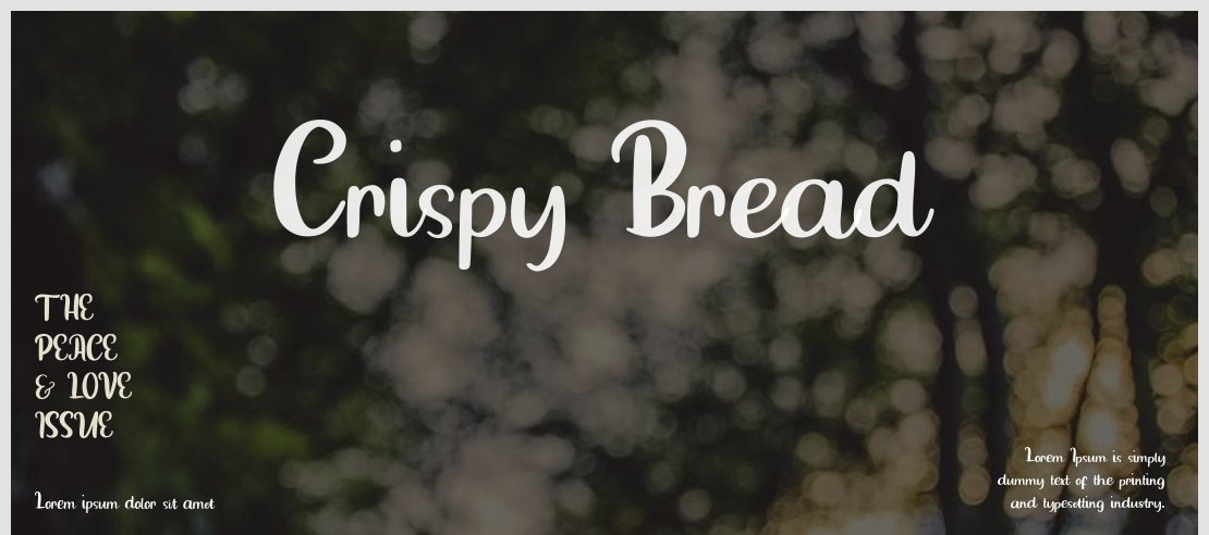 Crispy Bread Font