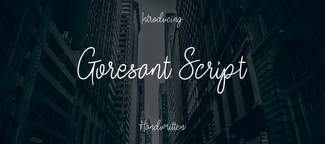 Goresant Script Font Family