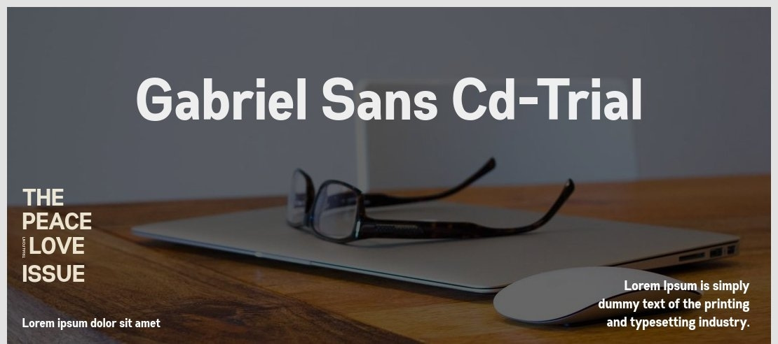 Gabriel Sans Cd-Trial Font Family