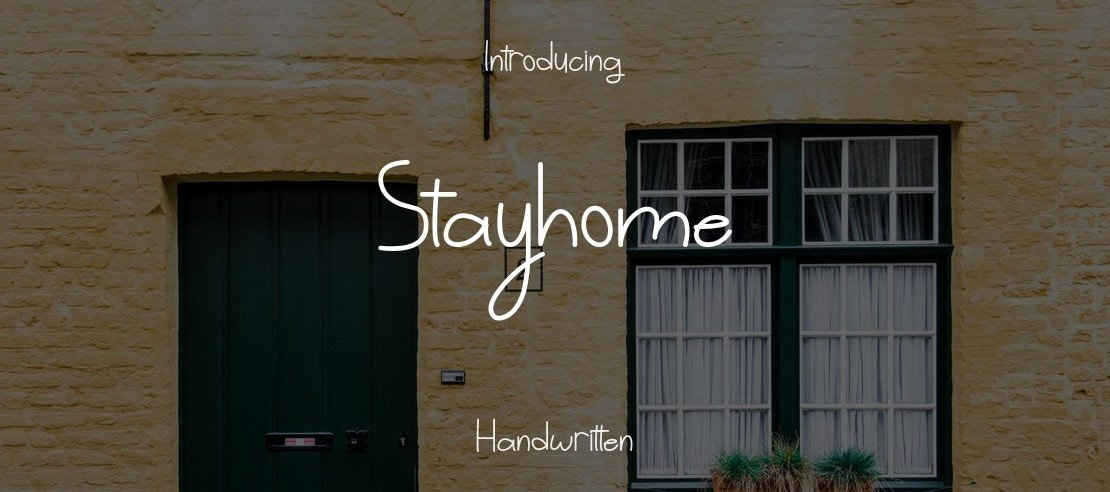 Stayhome Font