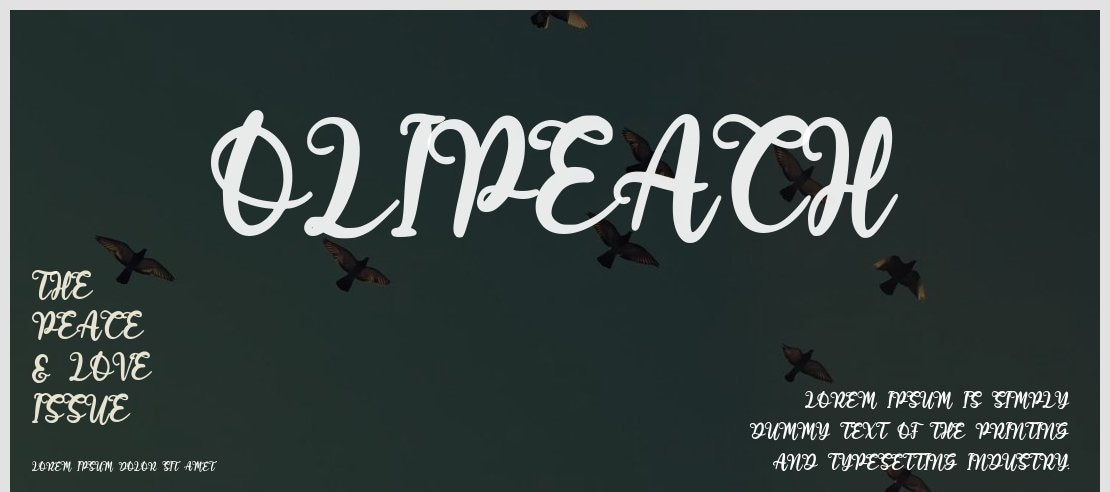 Olipeach Font