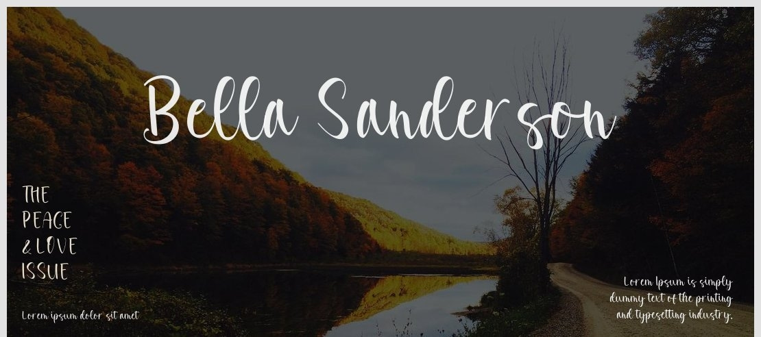 Bella Sanderson Font