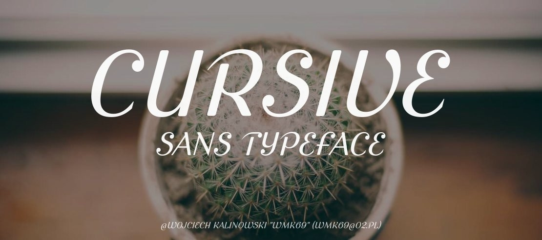 Cursive Sans Font Family