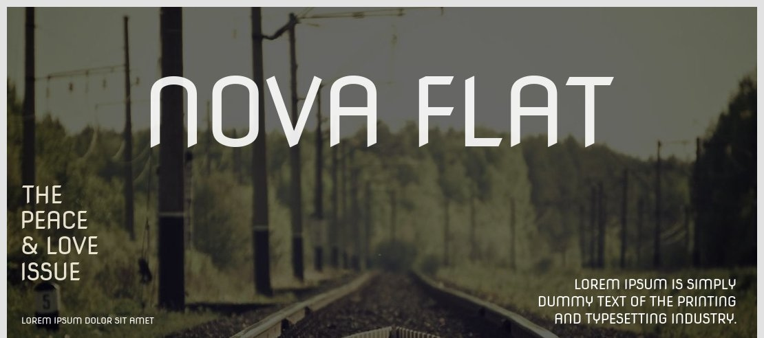 Nova Flat Font Family