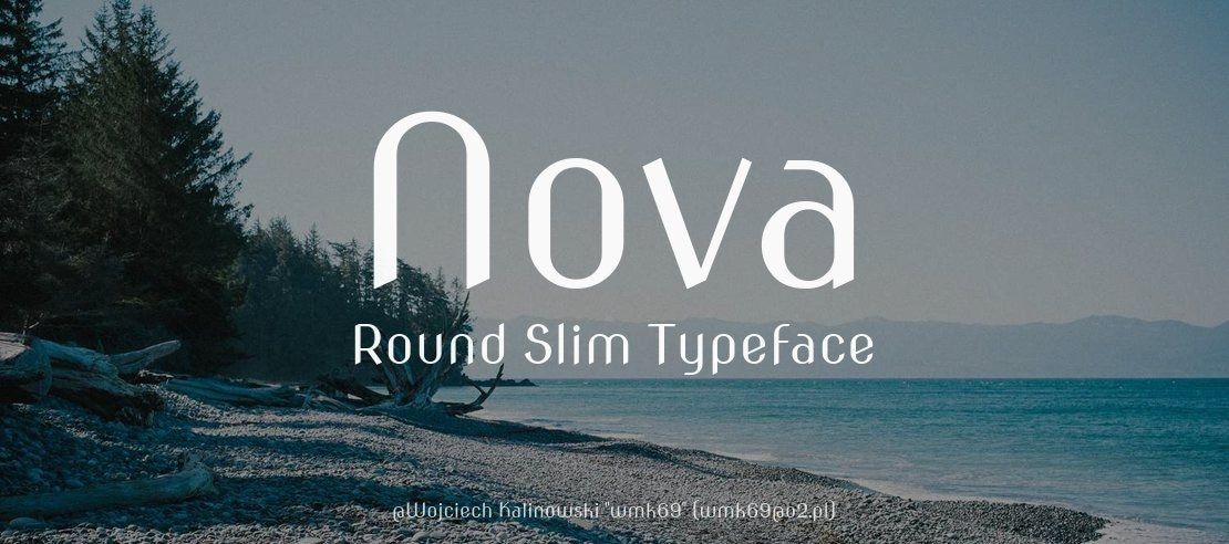 Nova Round Slim Font Family