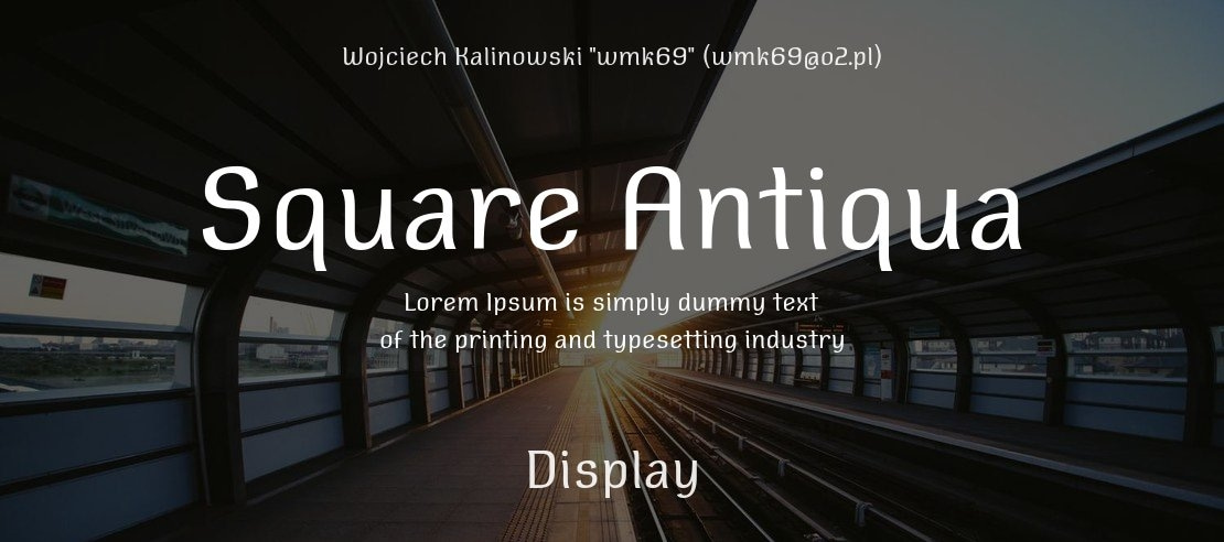 Square Antiqua Font Family