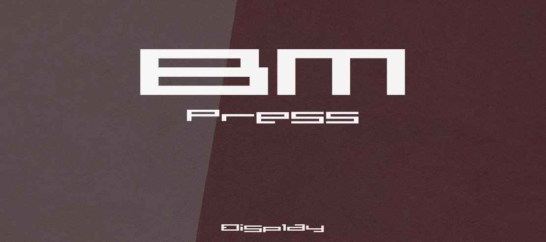 BM Press Font