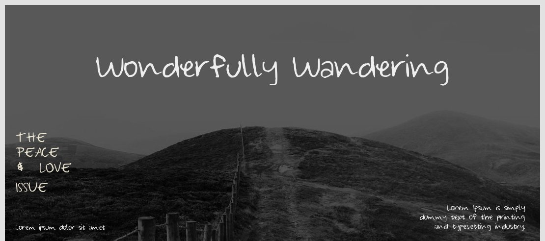 Wonderfully_Wandering Font