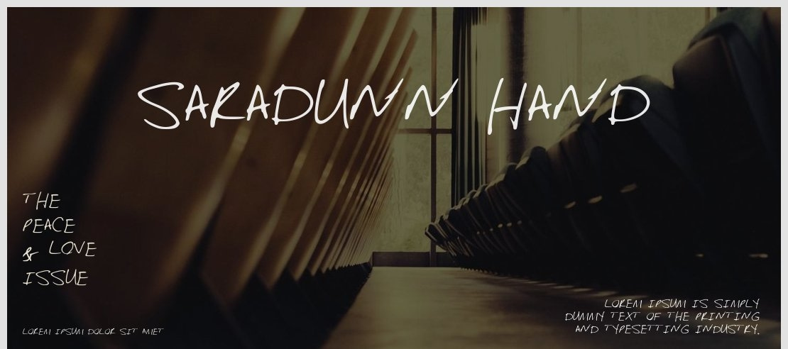 SaraDunn_Hand Font