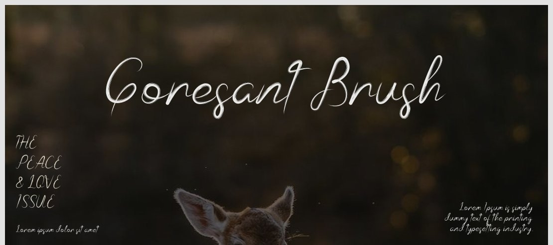 Goresant Brush Font