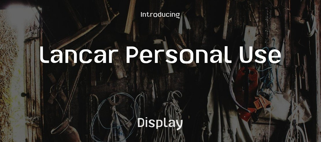 Lancar Personal Use Font Family