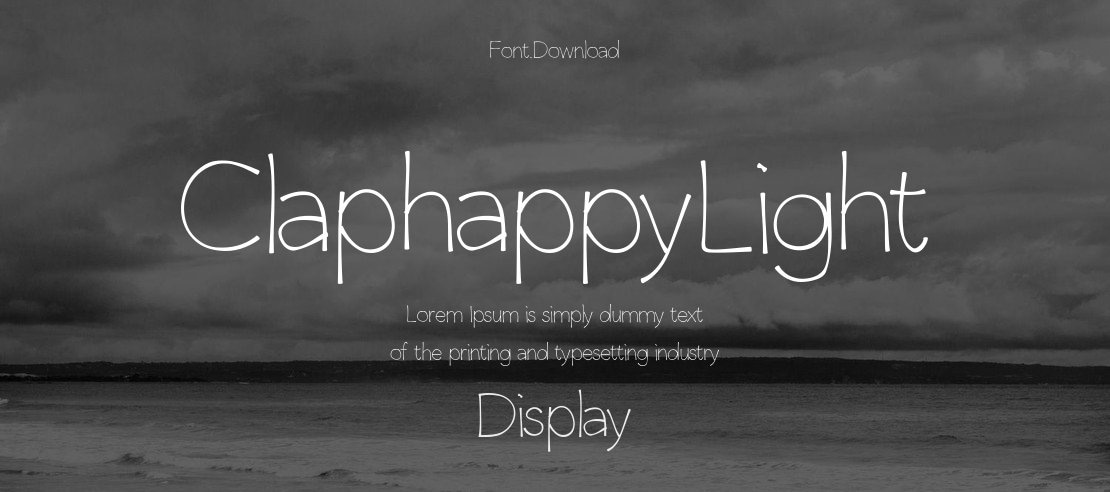 ClaphappyLight Font