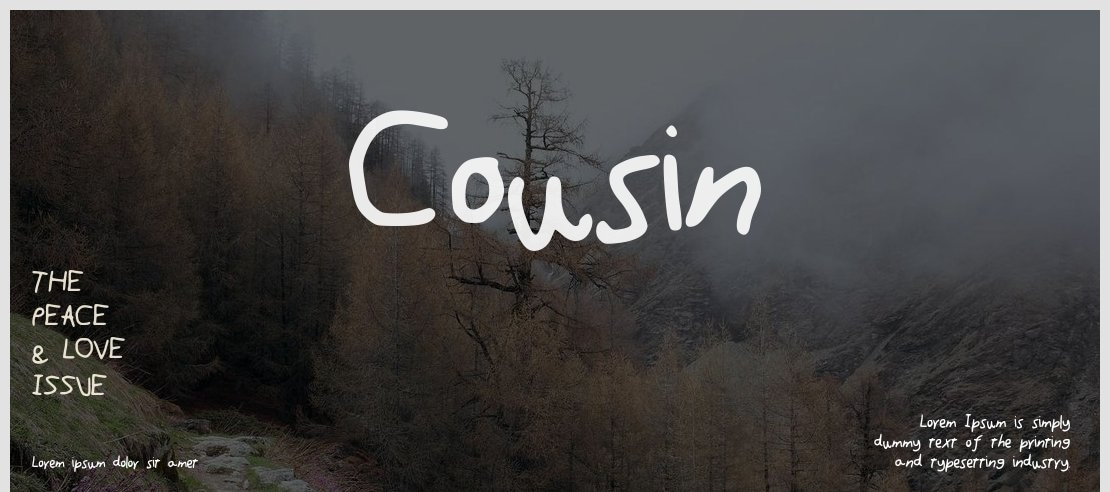 Cousin Font