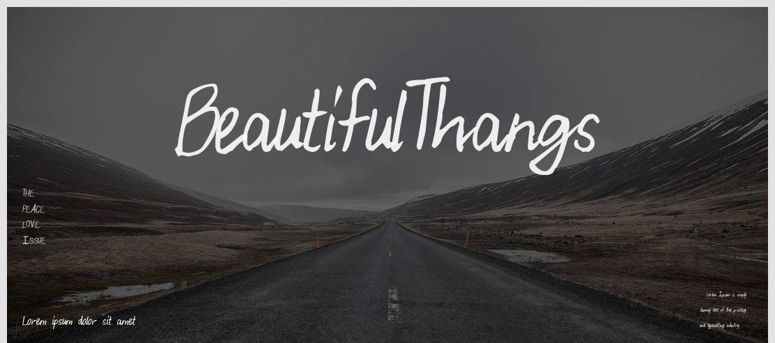 BeautifulThangs Font