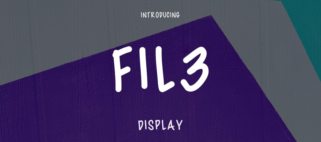 Fil3 Font