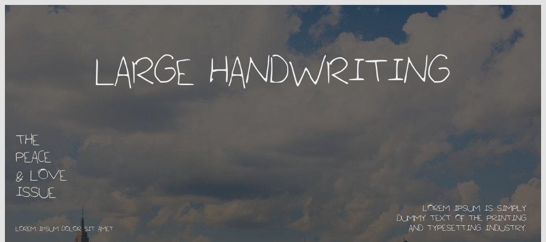 Large_Handwriting Font