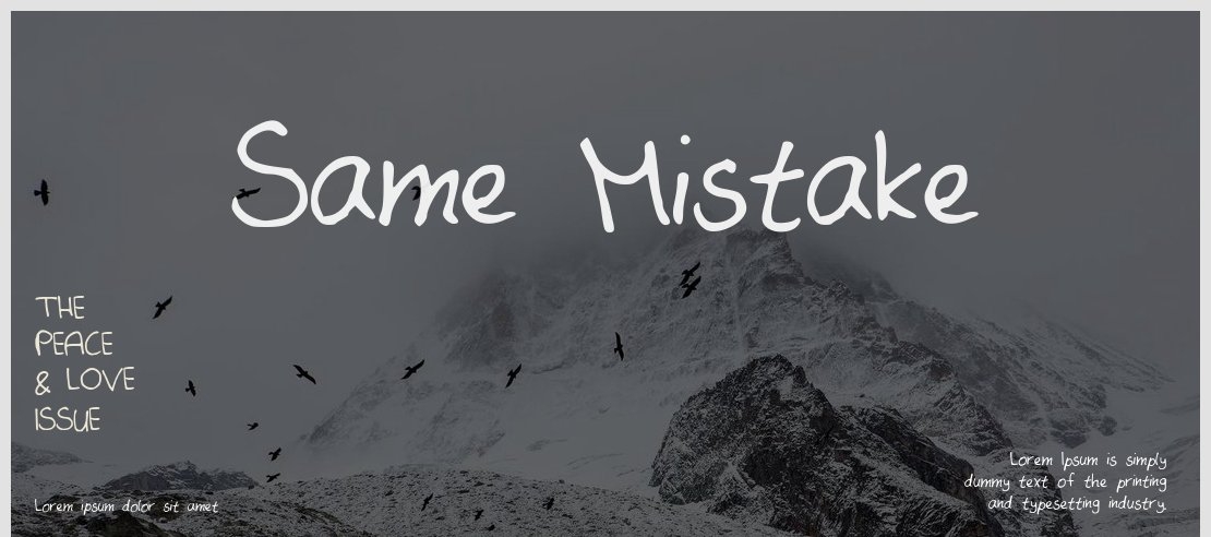 Same_Mistake Font