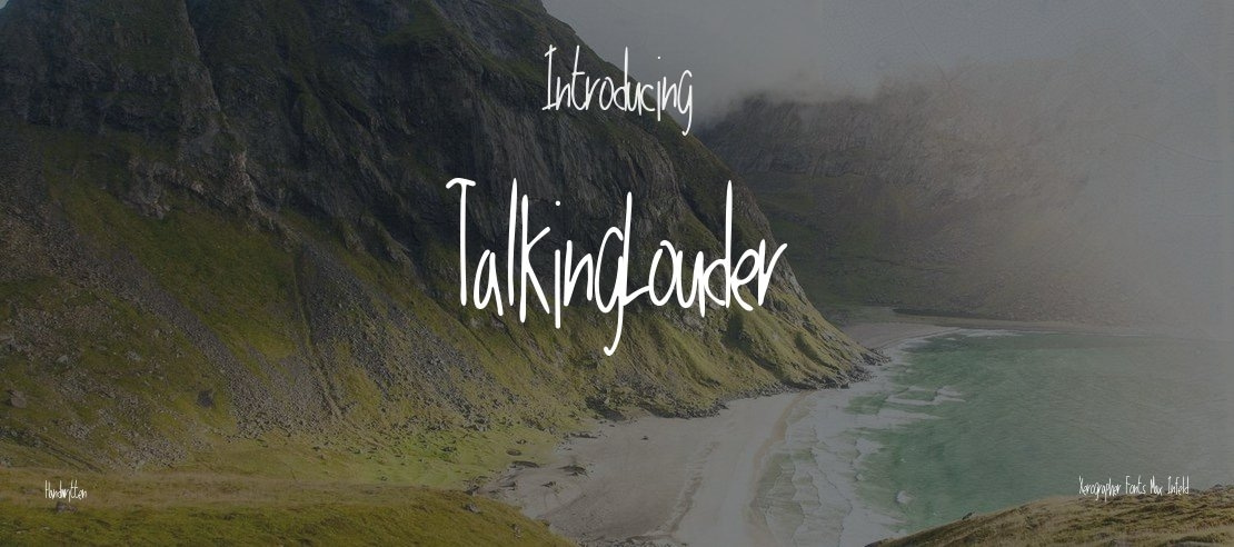 TalkingLouder Font