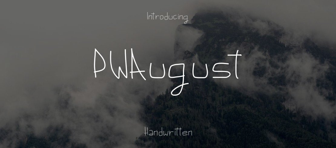 PWAugust Font Family