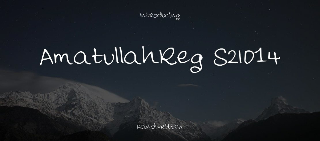 AmatullahReg_S2014 Font