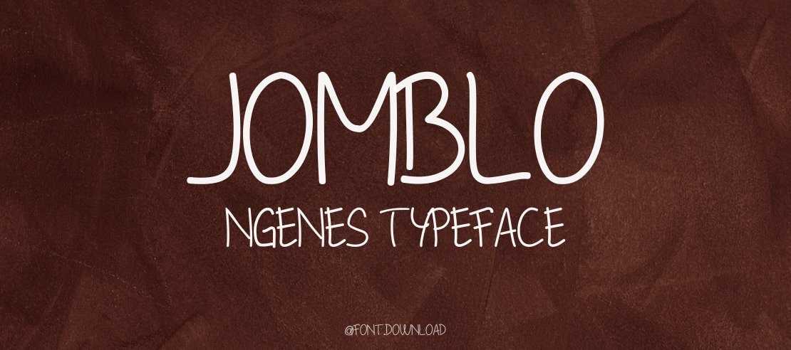 Jomblo Ngenes Font Family