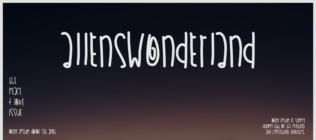 AllensWonderland Font