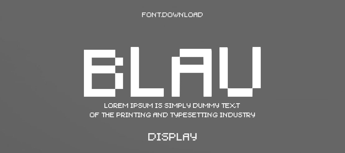 Blau Font