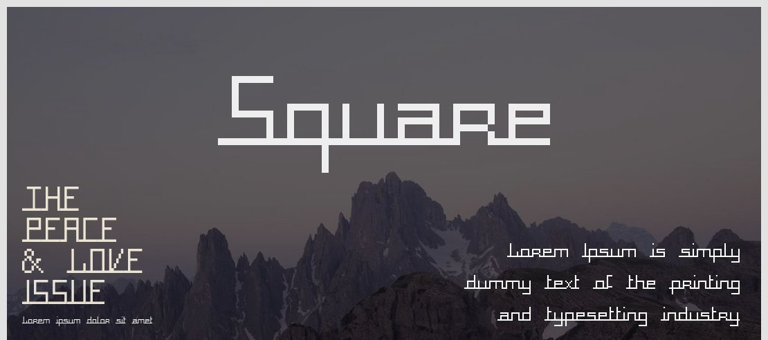 Square Font Family