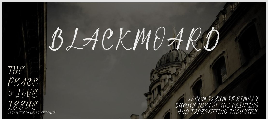 Blackmoard Font
