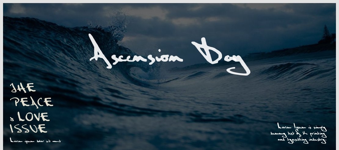 Ascension Day Font