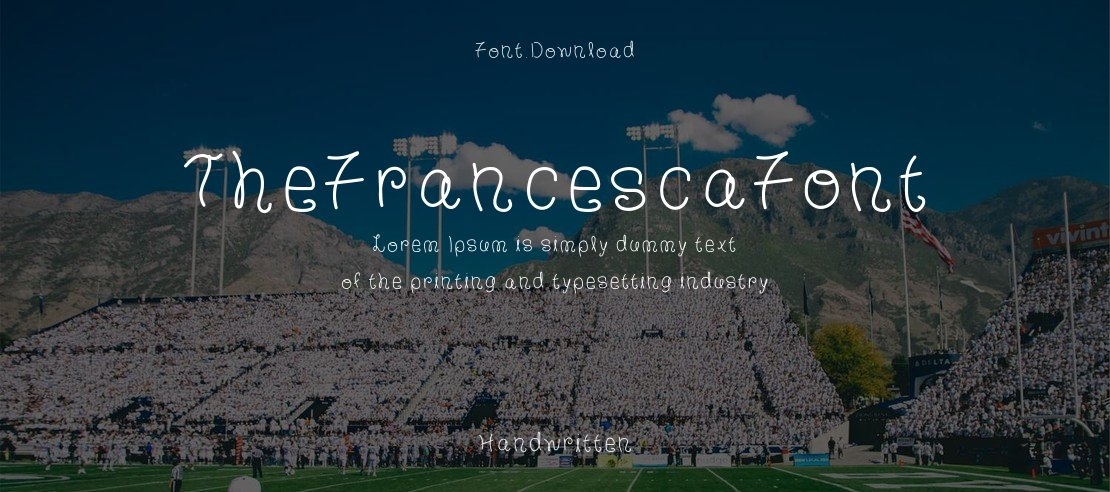 TheFrancescaFont Font