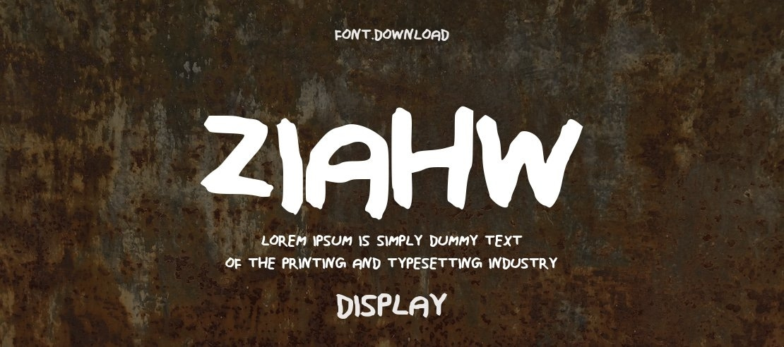 ziaHW Font