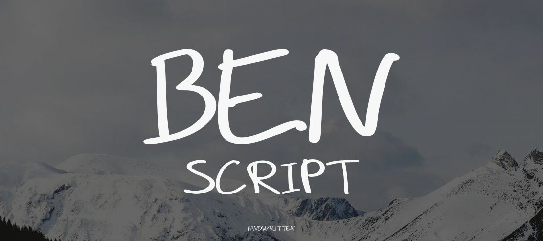 Ben script Font