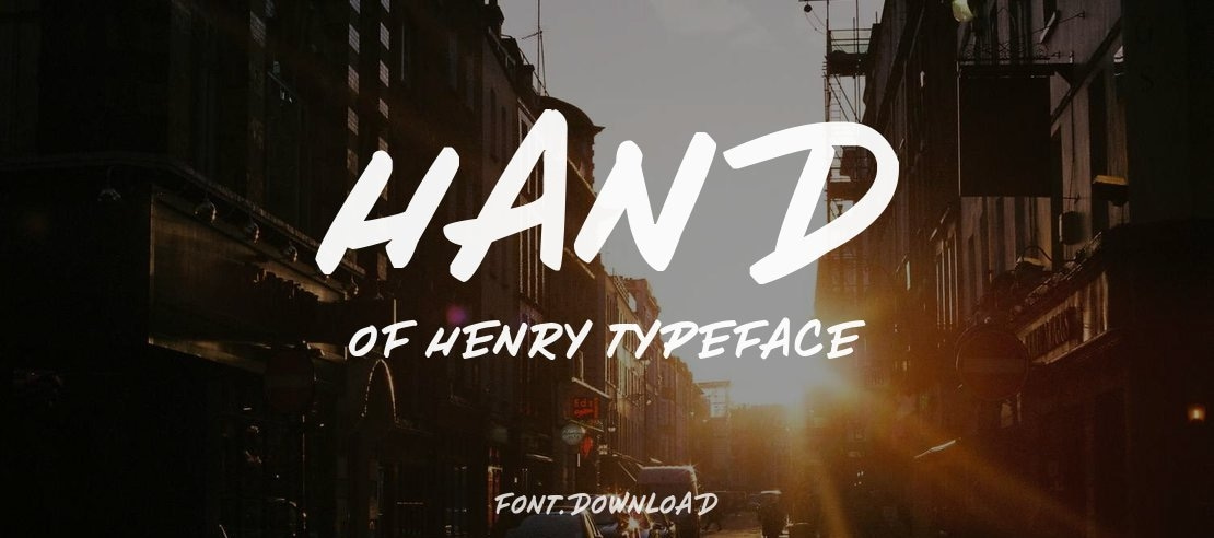 Hand of Henry Font