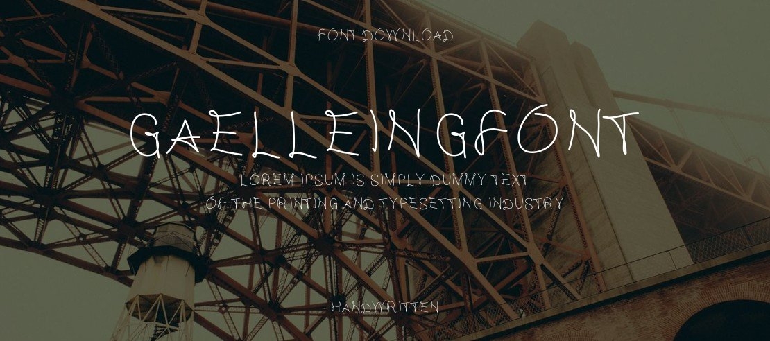 GaelleingFont Font