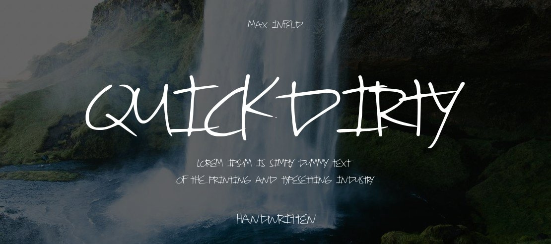 QuickDirty Font