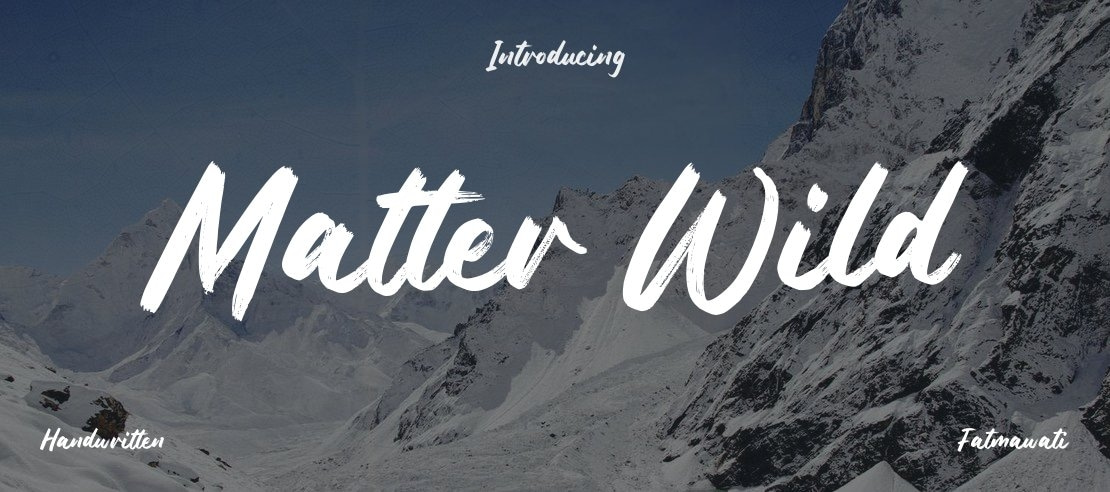 Matter Wild Font